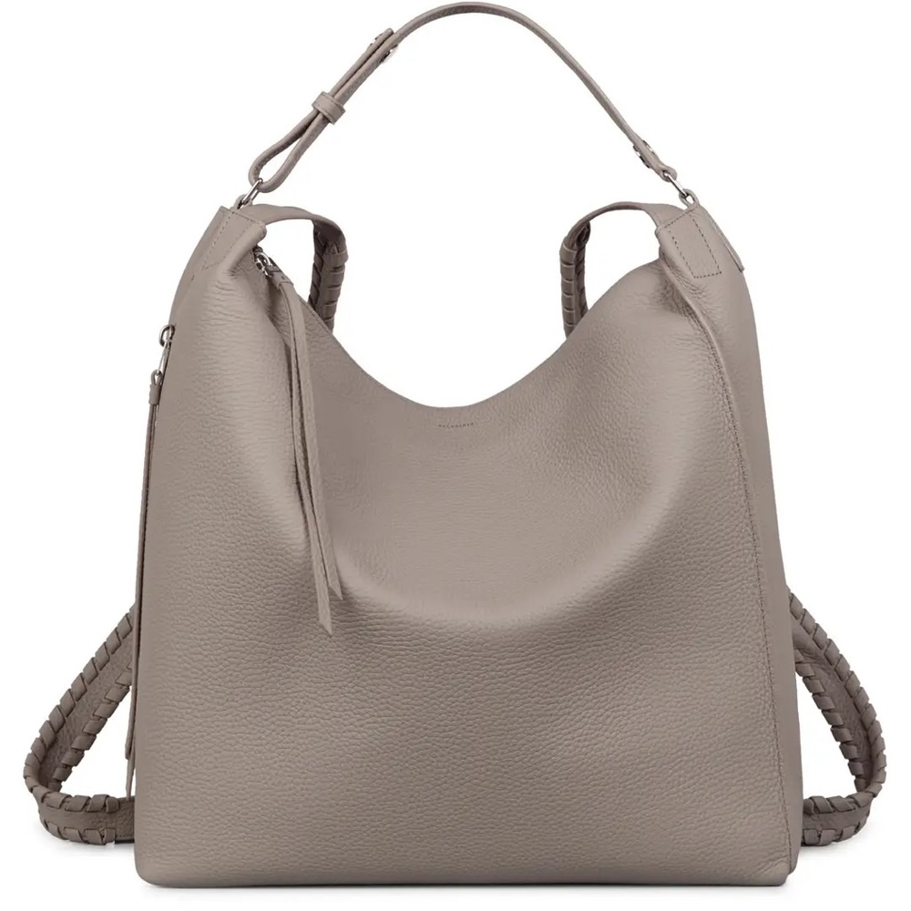 All Saints Akita small backpack in Taupe Grey